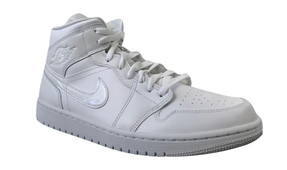 Jordan 1 Mid Triple White